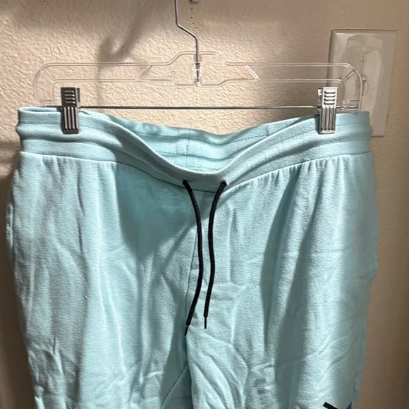 Vintage Polaroid Light Blue Sweatpants with Rainbow Stripes XL - Picture 4 of 6